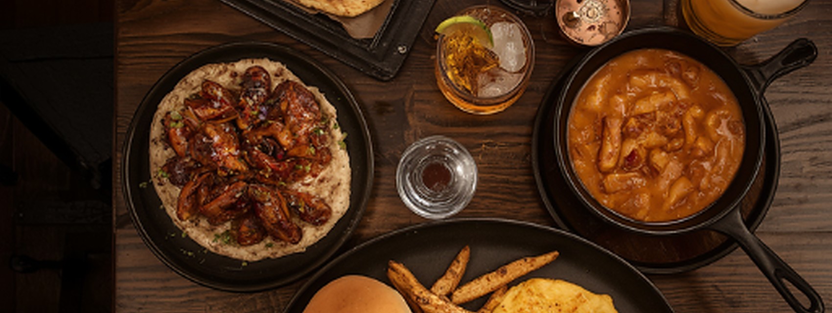 Iron Plow kitchen spread