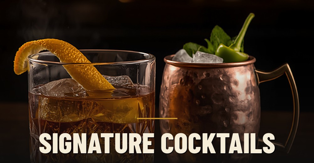Signature Cocktails at Iron Plow